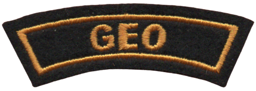 Ærmemærke for GEO. 