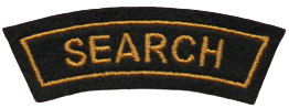 Ærmemærke for SEARCH. 